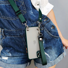 Charger l'image dans la galerie, Coque Silicone Transparente avec Collier à bandoulière  pour iPhone
