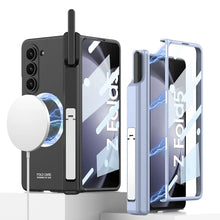 Charger l'image dans la galerie, Coque à Charnière Magnétique avec Porte-Stylo et Support de Déclinaison pour Samsung Galaxy Z Fold 5 – Compatible MagSafe
