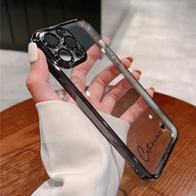 Charger l'image dans la galerie, Coque de Luxe Transparente avec Nom Personnalisé pour iPhone
