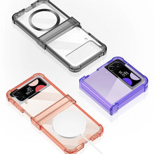 Charger l'image dans la galerie, Coque avec Charge Sans Fil MagSafe pour Samsung Galaxy Z Flip 5/4/3 – Protection Antichoc et Charnière Colorée
