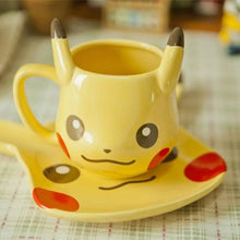 Charger l'image dans la galerie, Ensemble de tasse, bol et assiette en céramique Pikachu
