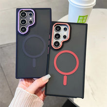 Charger l'image dans la galerie, Coque de Téléphone de Luxe pour Samsung avec Charge Sans Fil MagSafe
