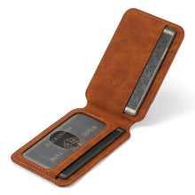Charger l'image dans la galerie, Étui de Téléphone en Cuir avec Porte-Cartes pour Samsung
