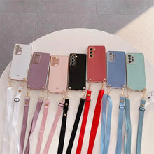 Charger l'image dans la galerie, Coque Bandoulière Silicone Plaqué pour Samsung
