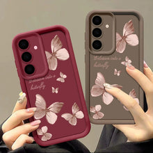 Charger l'image dans la galerie, Coque Souple en TPU avec Papillon Doré pour Samsung Galaxy
