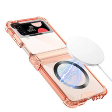 Charger l'image dans la galerie, Coque avec Charge Sans Fil MagSafe pour Samsung Galaxy Z Flip 5/4/3 – Protection Antichoc et Charnière Colorée
