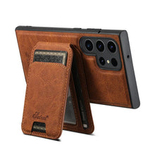 Charger l'image dans la galerie, Étui de Téléphone en Cuir avec Porte-Cartes pour Samsung
