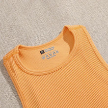 Charger l'image dans la galerie, Crop Top en Tricot Côtelé Élastique pour Femme
