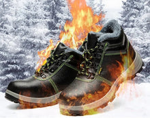 Charger l'image dans la galerie, Chaussure de sécurité d'Hiver en Cuir avec Embout en Acier, Anti-Perforation
