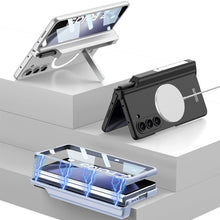 Charger l'image dans la galerie, Coque à Charnière Magnétique avec Porte-Stylo et Support de Déclinaison pour Samsung Galaxy Z Fold 5 – Compatible MagSafe
