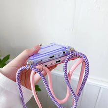 Charger l'image dans la galerie, Coque Silicone avec Bandoulière + Porte-Cartes pour Samsung
