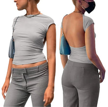 Charger l'image dans la galerie, Crop Top Dos Nu pour Femmes
