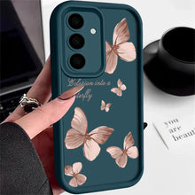 Charger l'image dans la galerie, Coque Souple en TPU avec Papillon Doré pour Samsung Galaxy
