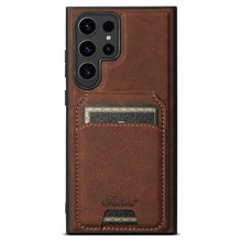 Charger l'image dans la galerie, Étui de Téléphone en Cuir avec Porte-Cartes pour Samsung
