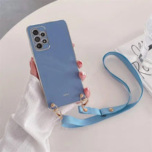 Charger l'image dans la galerie, Coque Bandoulière Silicone Plaqué pour Samsung
