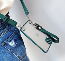 Charger l'image dans la galerie, Coque Silicone Transparente avec Collier à bandoulière  pour iPhone
