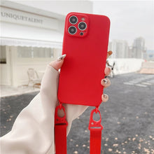Charger l'image dans la galerie, Coque Silicone Souple avec Collier pour iPhone
