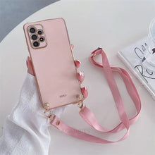 Charger l'image dans la galerie, Coque Bandoulière Silicone Plaqué pour Samsung
