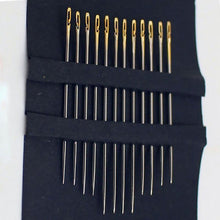 Charger l'image dans la galerie, Aiguilles Magiques Enfilage Facile 12pcs Sewing Needles Or 
