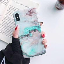 Charger l'image dans la galerie, Coque Haute Protection Avec Motif Marbre Pour iPhone
