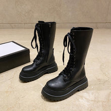 Charger l'image dans la galerie, Bottes en Cuir mi-Mollet pour femmes
