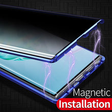 Charger l'image dans la galerie, Coque deux faces verre anti-espion à adsorption magnétique super résistante pour Samsung
