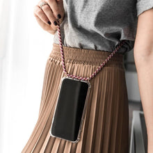 Charger l'image dans la galerie, Coque transparente rigide antichoc avec bandoulière de haute qualité pour iPhone Fitted Cases 
