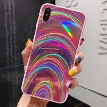 Charger l'image dans la galerie, Coque silicone de luxe Arc-En-Ciel pour iPhone
