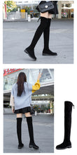 Charger l'image dans la galerie, Bottes hauteur genou en suédine pour femmes
