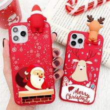 Charger l'image dans la galerie, Coque pour Noël en Silicone Haute Protection pour iPhone
