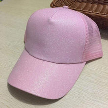 Charger l'image dans la galerie, CASQUETTE AVEC OUVERTURE POUR QUEUE DE CHEVAL - Glitter CC Rose - Casquettes de Baseball
