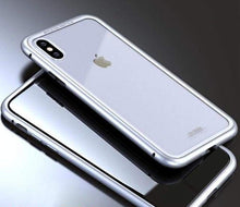 Charger l'image dans la galerie, Coque à Adsorption Magnétique Super Résistante Pour iPhone XS XS Max &amp; XR - iPhone XS Max / Argent arrière-transparent
