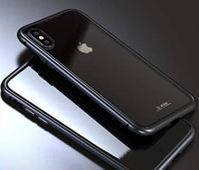 Charger l'image dans la galerie, Coque à Adsorption Magnétique Super Résistante Pour iPhone XS XS Max &amp; XR - iPhone XS Max / Noir arrière-transparent
