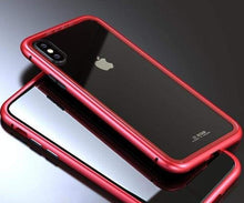 Charger l'image dans la galerie, Coque à Adsorption Magnétique Super Résistante Pour iPhone XS XS Max &amp; XR - iPhone XS Max / Rouge arrière-transparent
