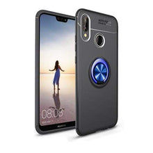 Charger l'image dans la galerie, Coque avec Support Bague Magnétique pour Huawei - P20 / Noir Bleu - Fitted Cases

