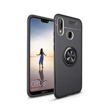 Charger l'image dans la galerie, Coque avec Support Bague Magnétique pour Huawei - P20 / Noir - Fitted Cases
