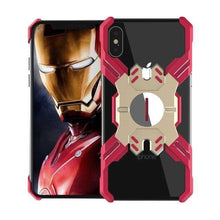 Charger l'image dans la galerie, Coque des Héros Protection Antichoc En Métal pour iPhone - iPhone XR / Rouge Doré
