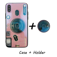 Charger l'image dans la galerie, Coque en Silicone avec Caméra Motifs Haute Qualité -Livraison Gratuite - iPhone XSMax / Rose+ Support - Coques
