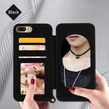 Charger l'image dans la galerie, Coque Miroir portefeuille pour votre iPhone - iphone 6 / Noir

