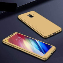 Charger l'image dans la galerie, Coque résistante Anti rayures avec Protection 360 Degrés Pour Samsung - A8 2018 / Or - Samsung Cases
