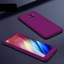 Charger l'image dans la galerie, Coque résistante Anti rayures avec Protection 360 Degrés Pour Samsung - A8 2018 / Violet - Samsung Cases
