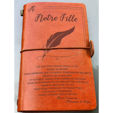 Charger l'image dans la galerie, À Notre Fille - Profite De la Balade 2 - Journal Vintage- Cadeau Personnalisé Agenda A Notre Fille 
