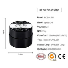 Charger l'image dans la galerie, Gel à ongles pour Dessin daraignée Semi permanent - Nail Gel
