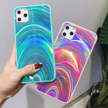 Charger l'image dans la galerie, Coque silicone de luxe Arc-En-Ciel pour iPhone
