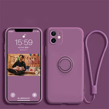 Charger l'image dans la galerie, Coque silicone mate avec support pour samsung
