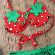 Charger l'image dans la galerie, Maillot de bain fraise bébé fille 3Pcs
