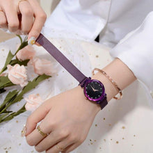 Charger l'image dans la galerie, Montre Ciel étoilé avec Bracelet en Mailles Aimant pour Femmes - Womens Watches
