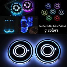 Charger l'image dans la galerie, Porte gobelet LED pour la Voiture avec 7 couleurs - Livraison Gratuite - Porte-boissons
