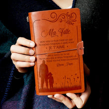 Charger l'image dans la galerie, À Ma Fille- Papa - Toujours être là- Journal Vintage - Cadeau Personnalisé Agenda 
