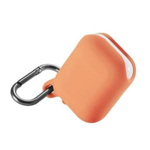 Charger l'image dans la galerie, 4en1 Étui silicone étanche pour Airpods Écouteurs Orange 
